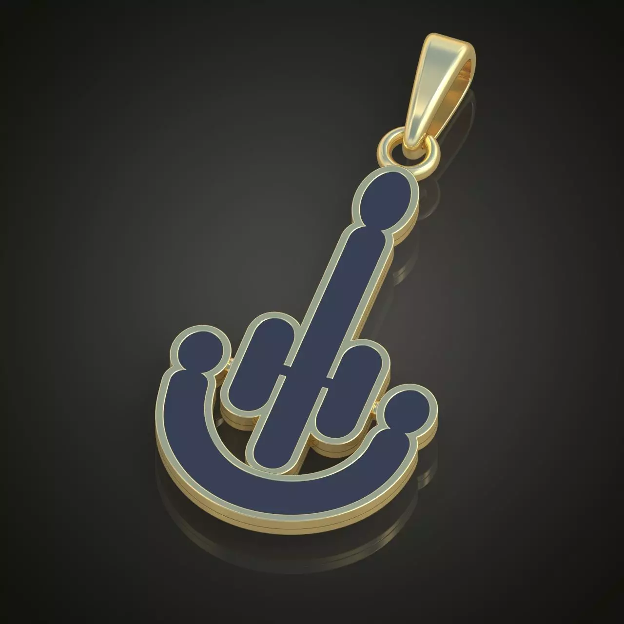 Pendant model 3D 0233 printable model Free 3D print model