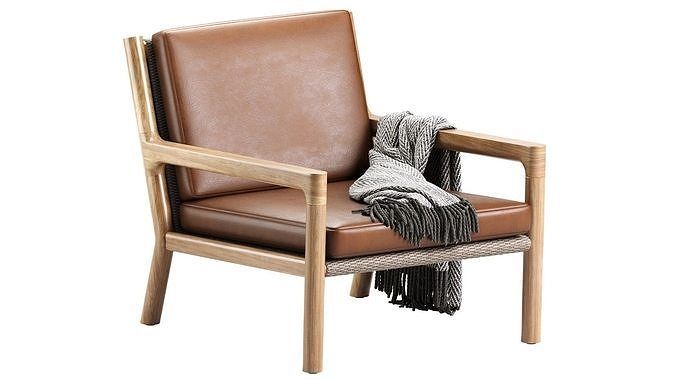 Franck Lounge Chair 3D model