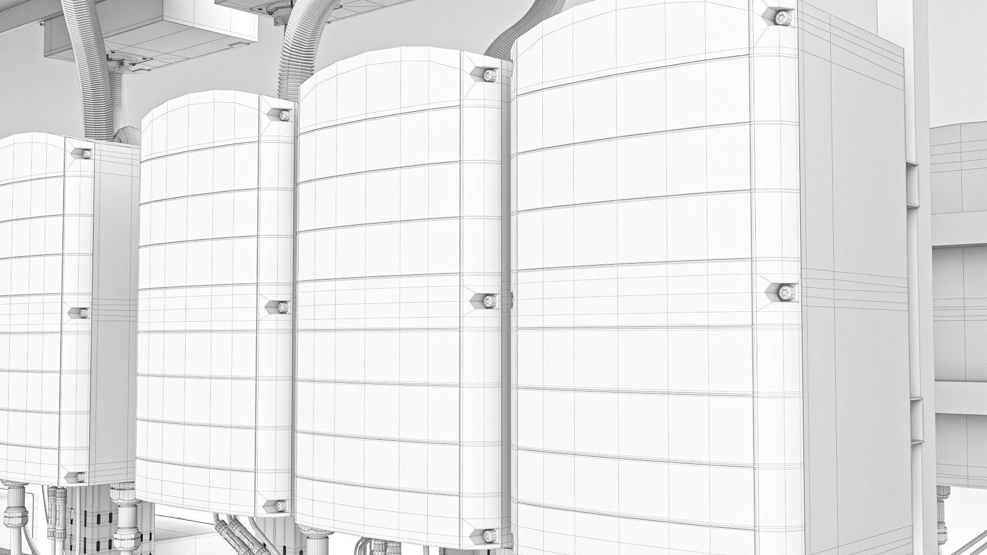 Solar Inverter Room Low-poly 3D model_17