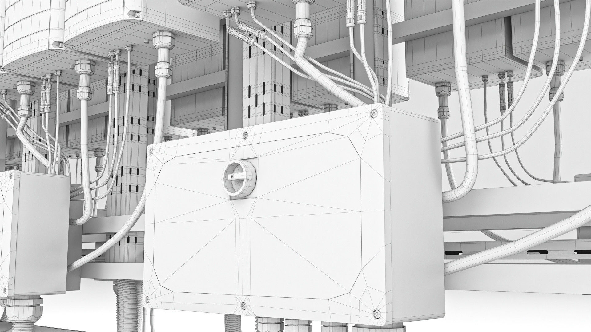 Solar Inverter Room Low-poly 3D model_19