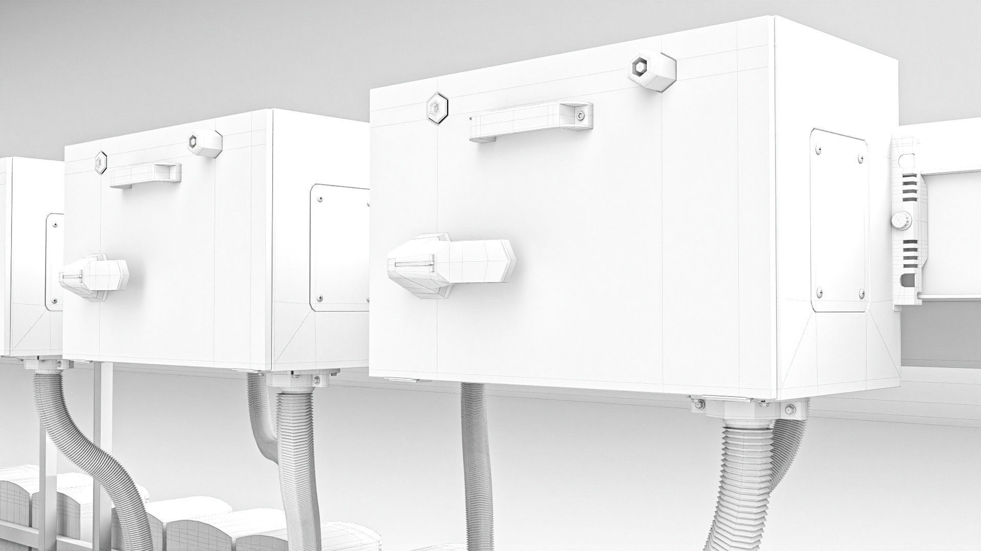 Solar Inverter Room Low-poly 3D model_16