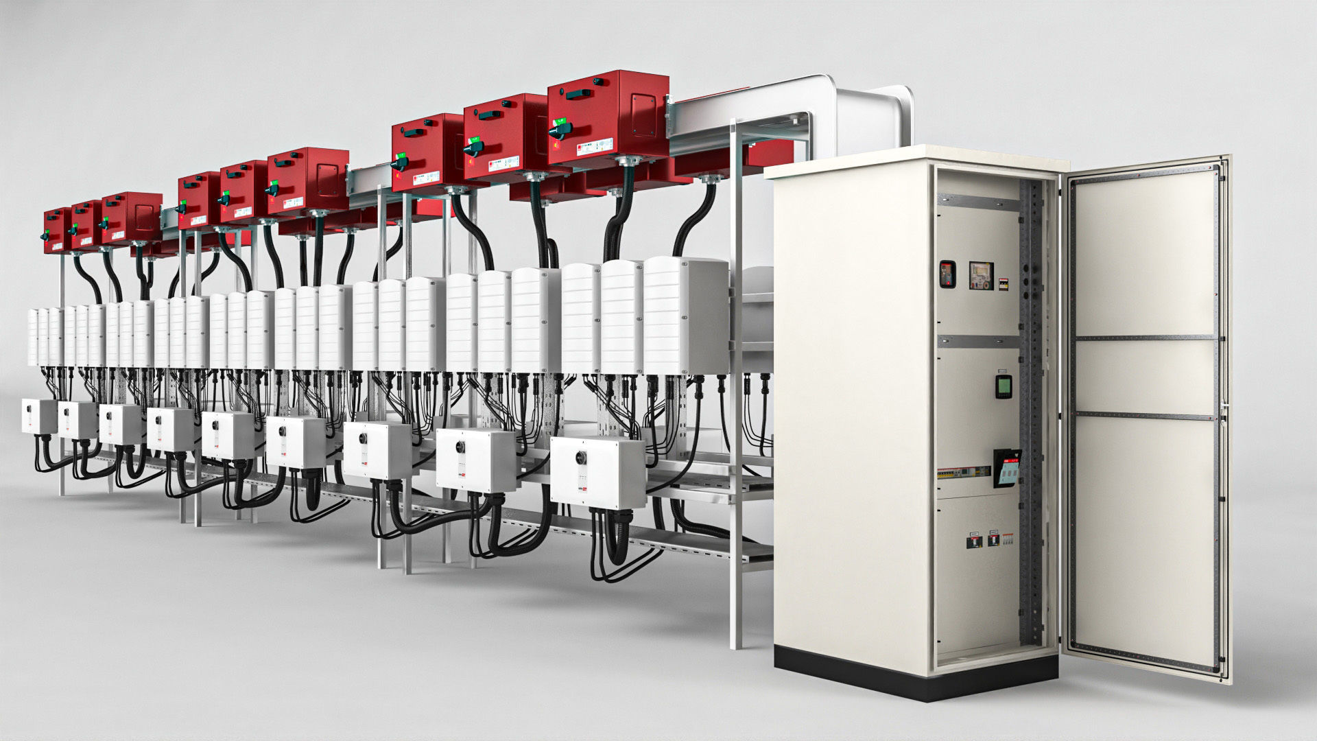 Solar Inverter Room Low-poly 3D model_1