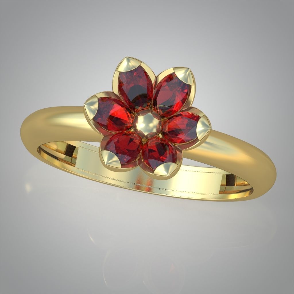 Diamond ring 0509 3D printable model 10 3D print model_4