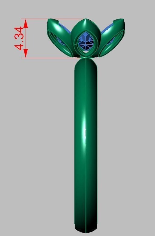 Diamond ring 0509 3D printable model 10 3D print model_14