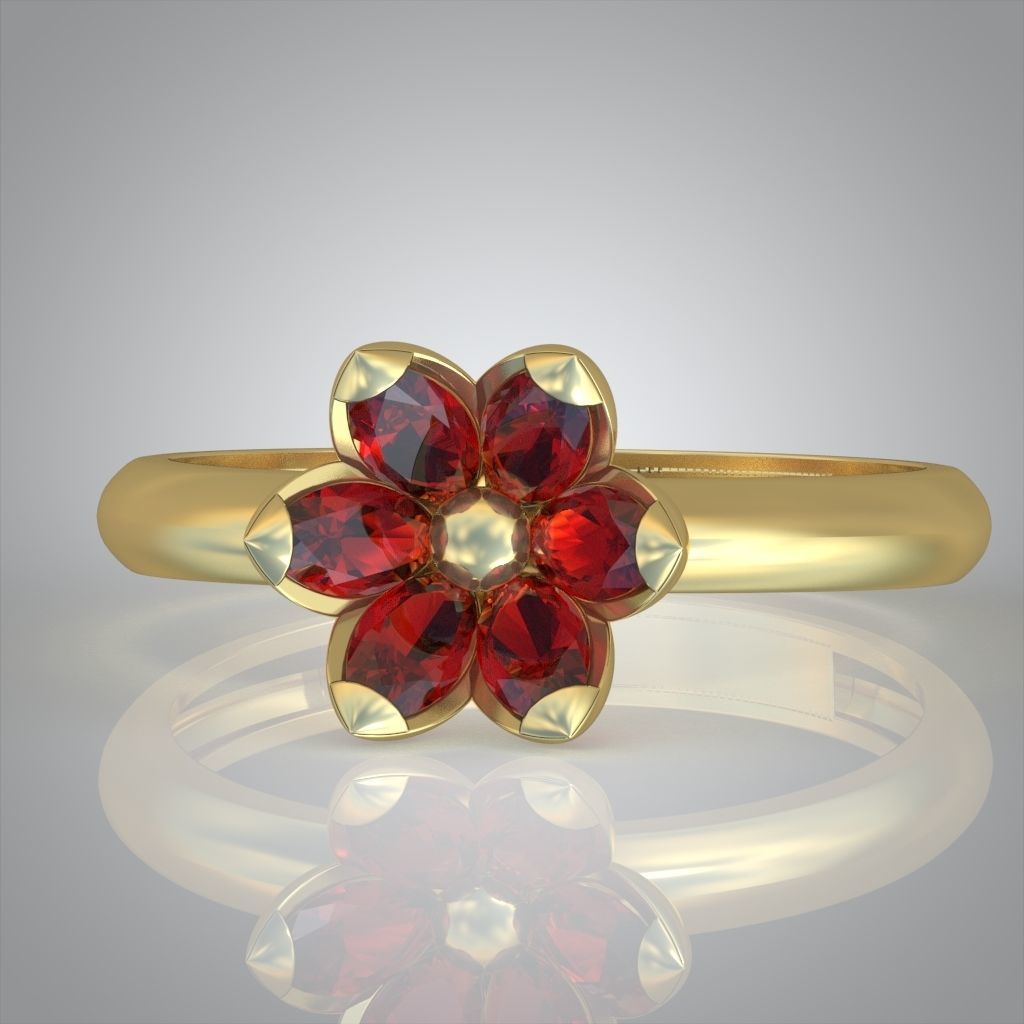 Diamond ring 0509 3D printable model 10 3D print model_9