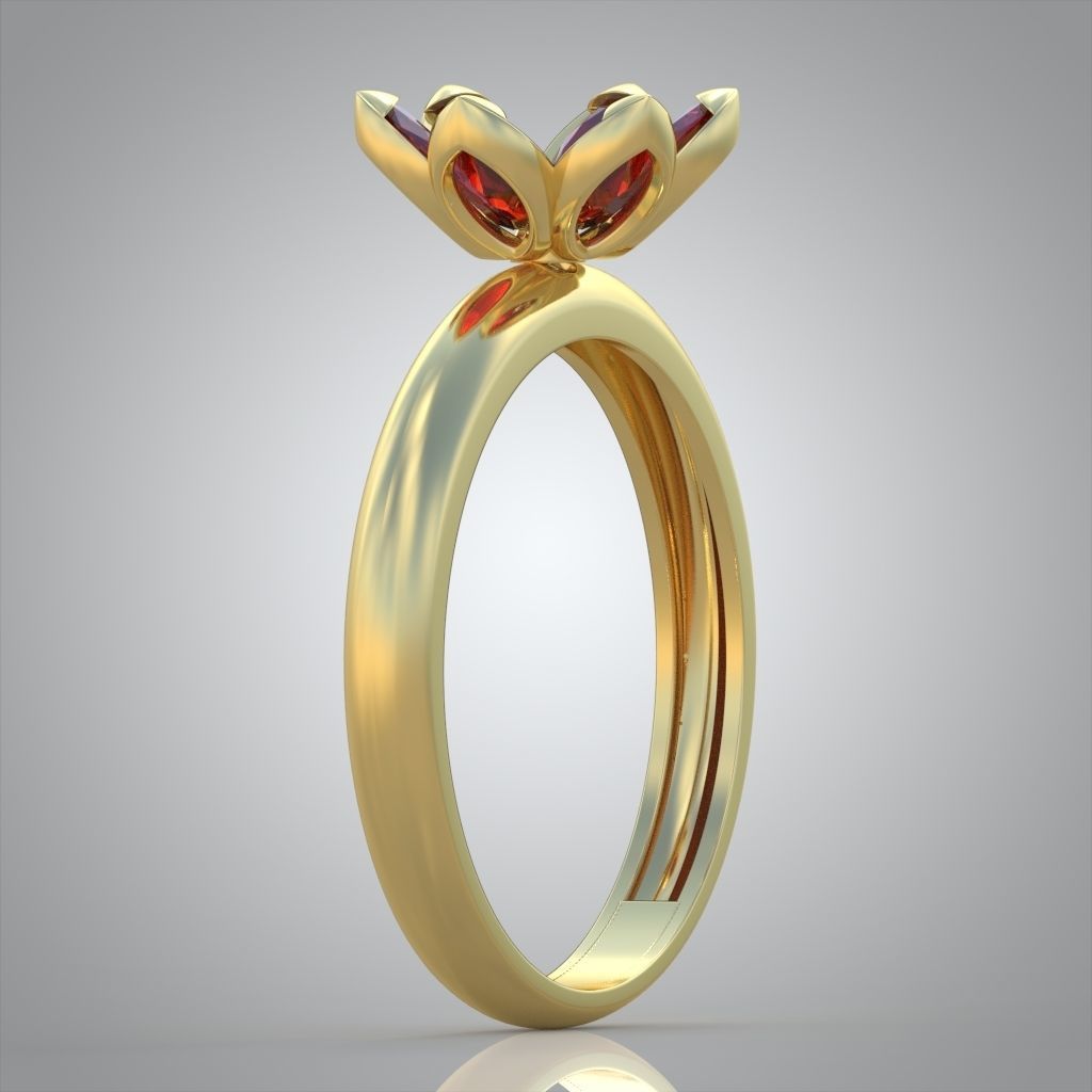 Diamond ring 0509 3D printable model 10 3D print model_6