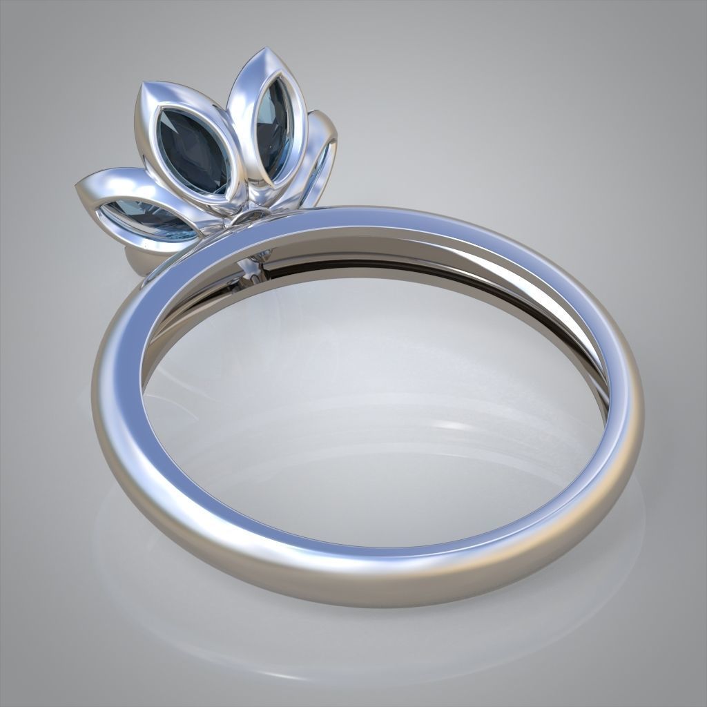 Diamond ring 0509 3D printable model 10 3D print model_10