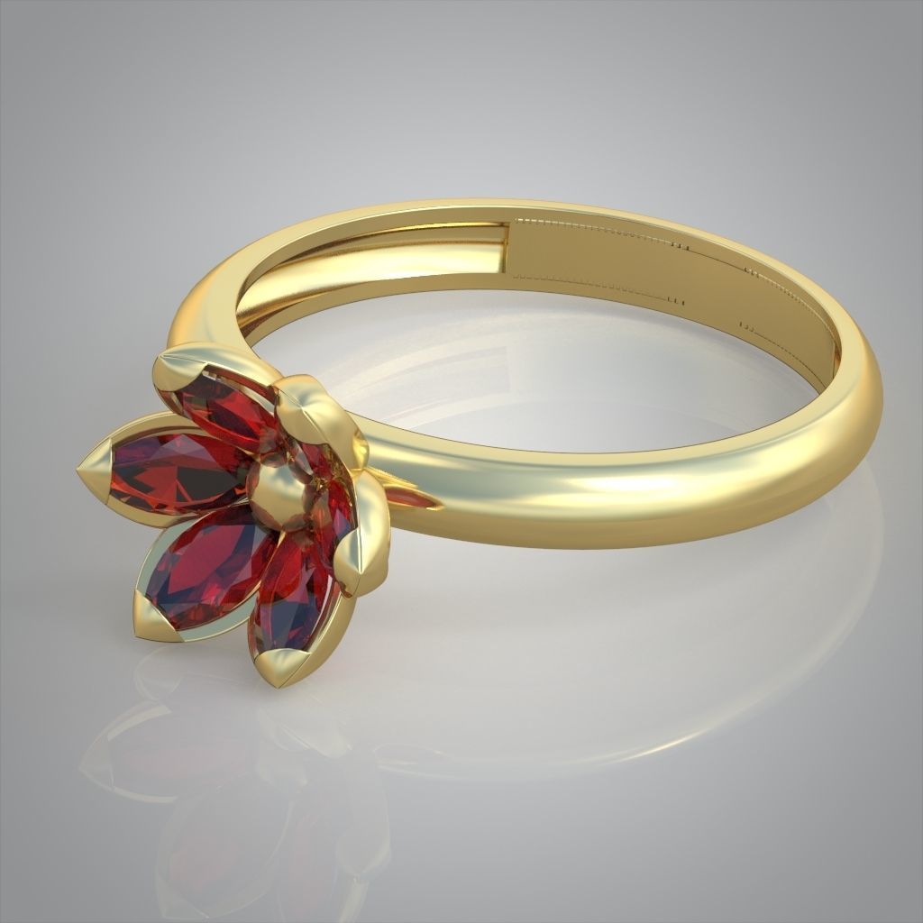 Diamond ring 0509 3D printable model 10 3D print model_2