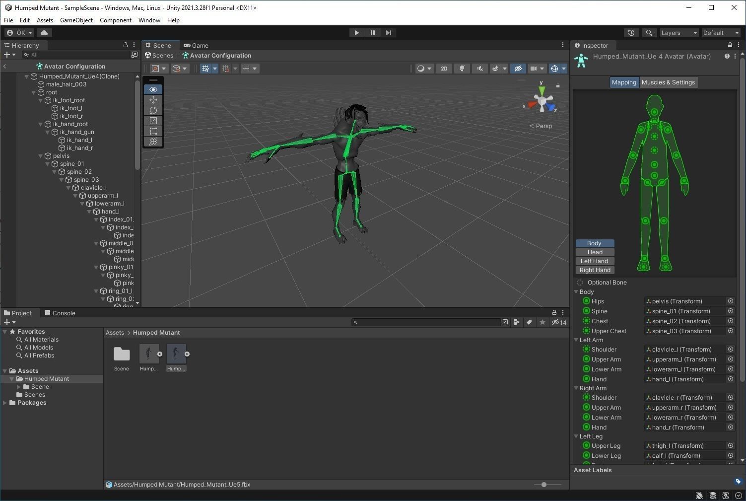 Humped Mutant Low-poly 3D model_13