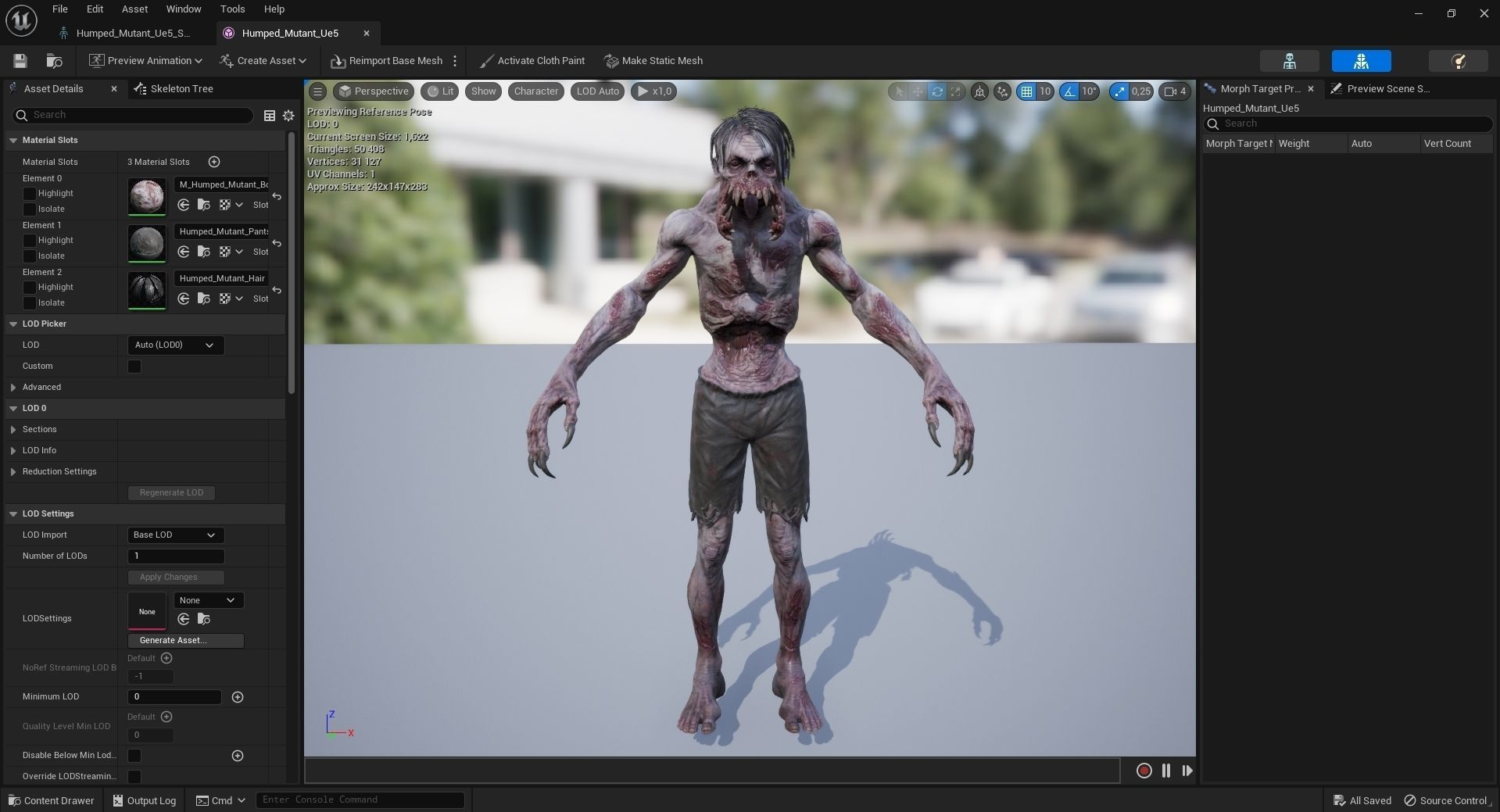 Humped Mutant Low-poly 3D model_7