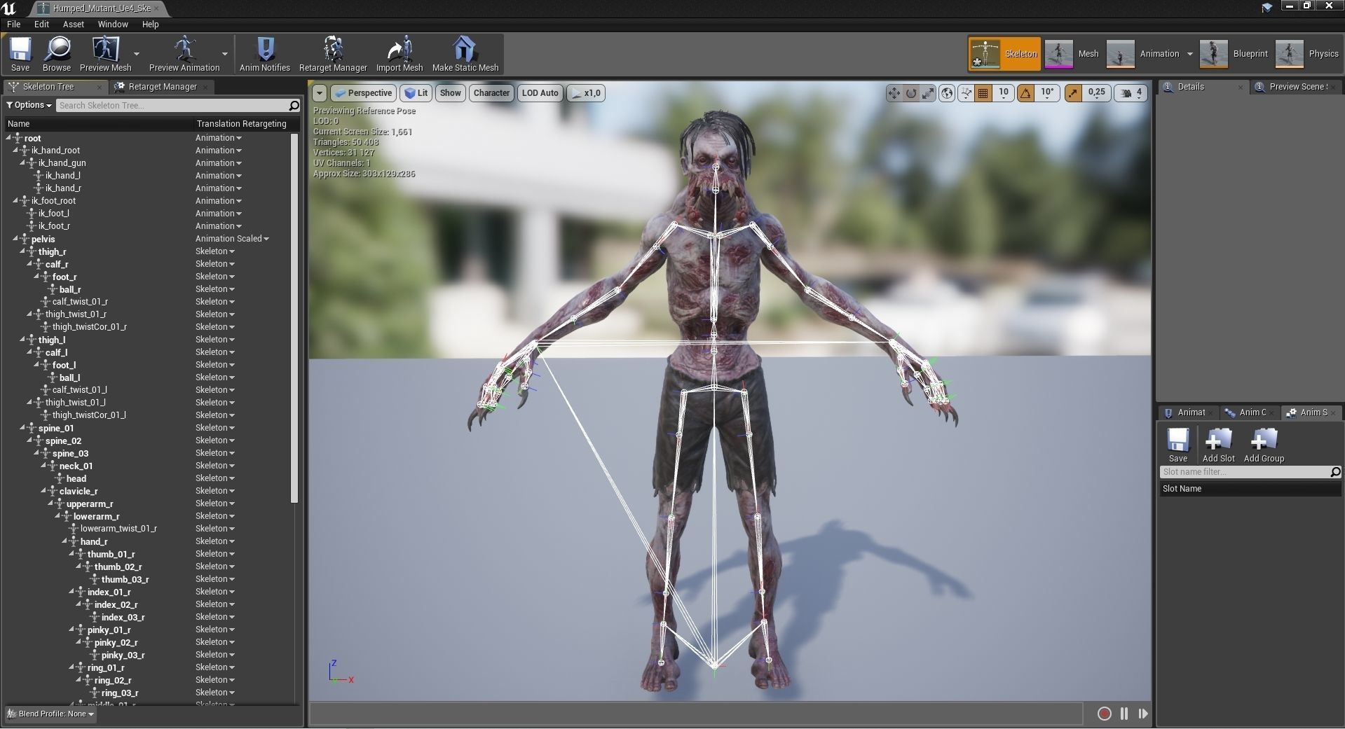 Humped Mutant Low-poly 3D model_6