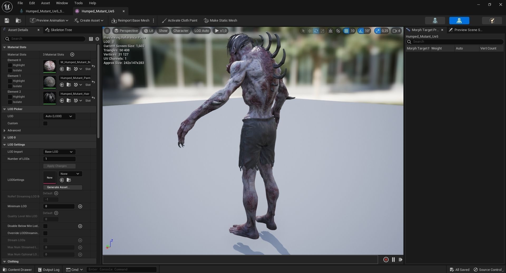 Humped Mutant Low-poly 3D model_9