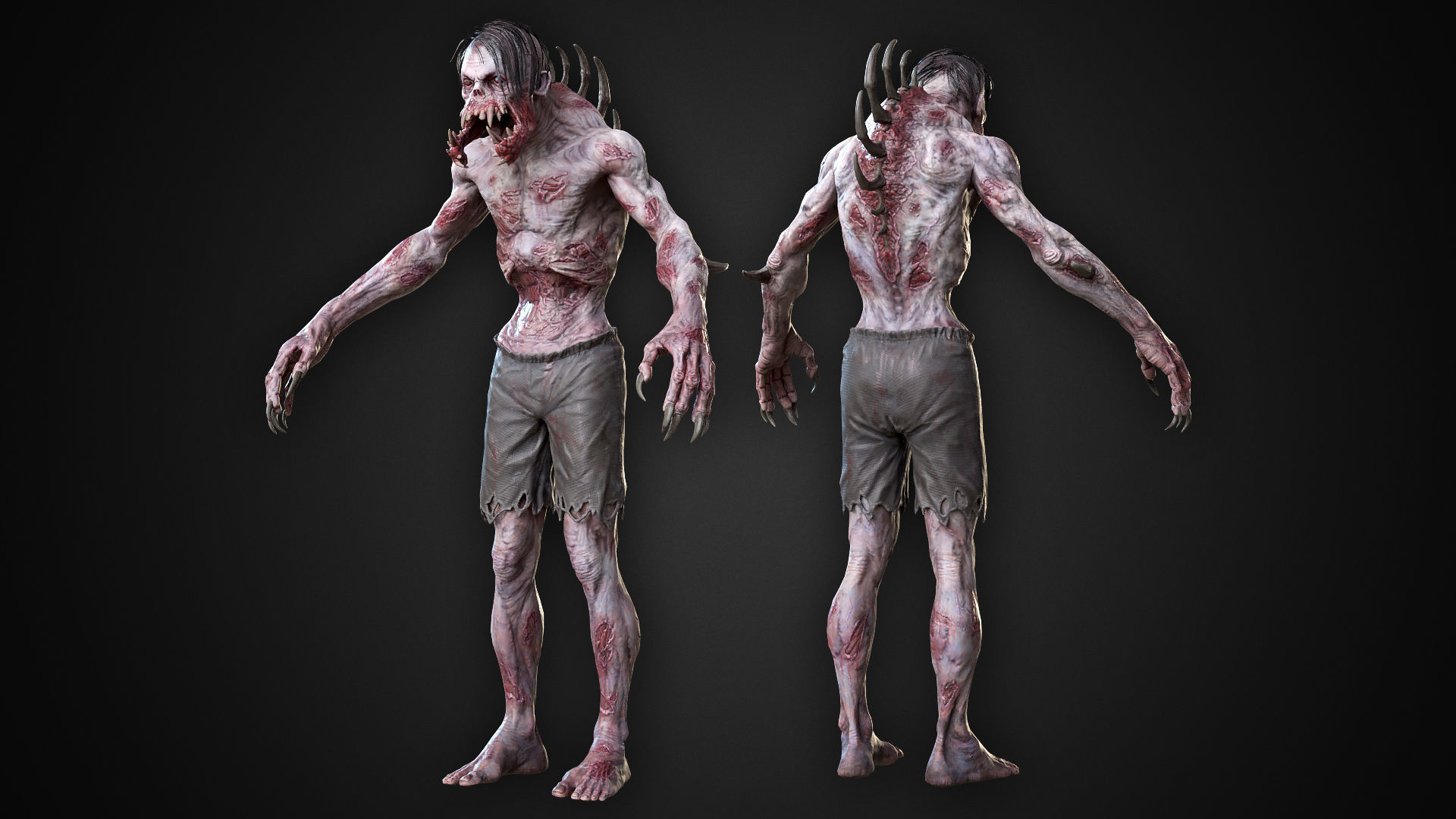 Humped Mutant Low-poly 3D model_3