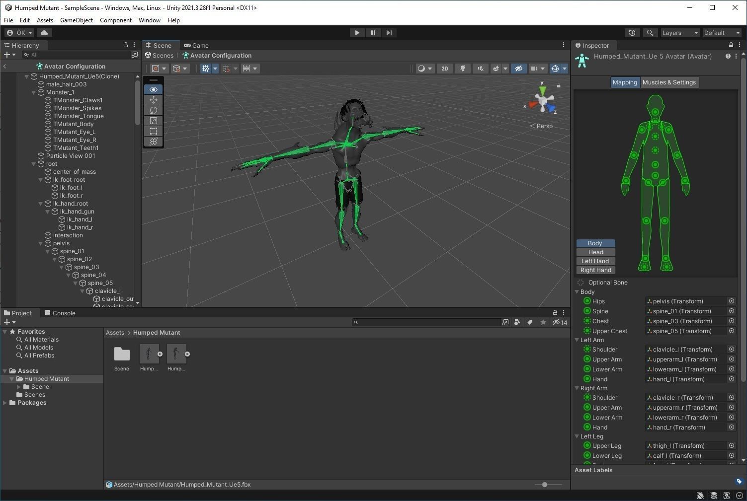 Humped Mutant Low-poly 3D model_14