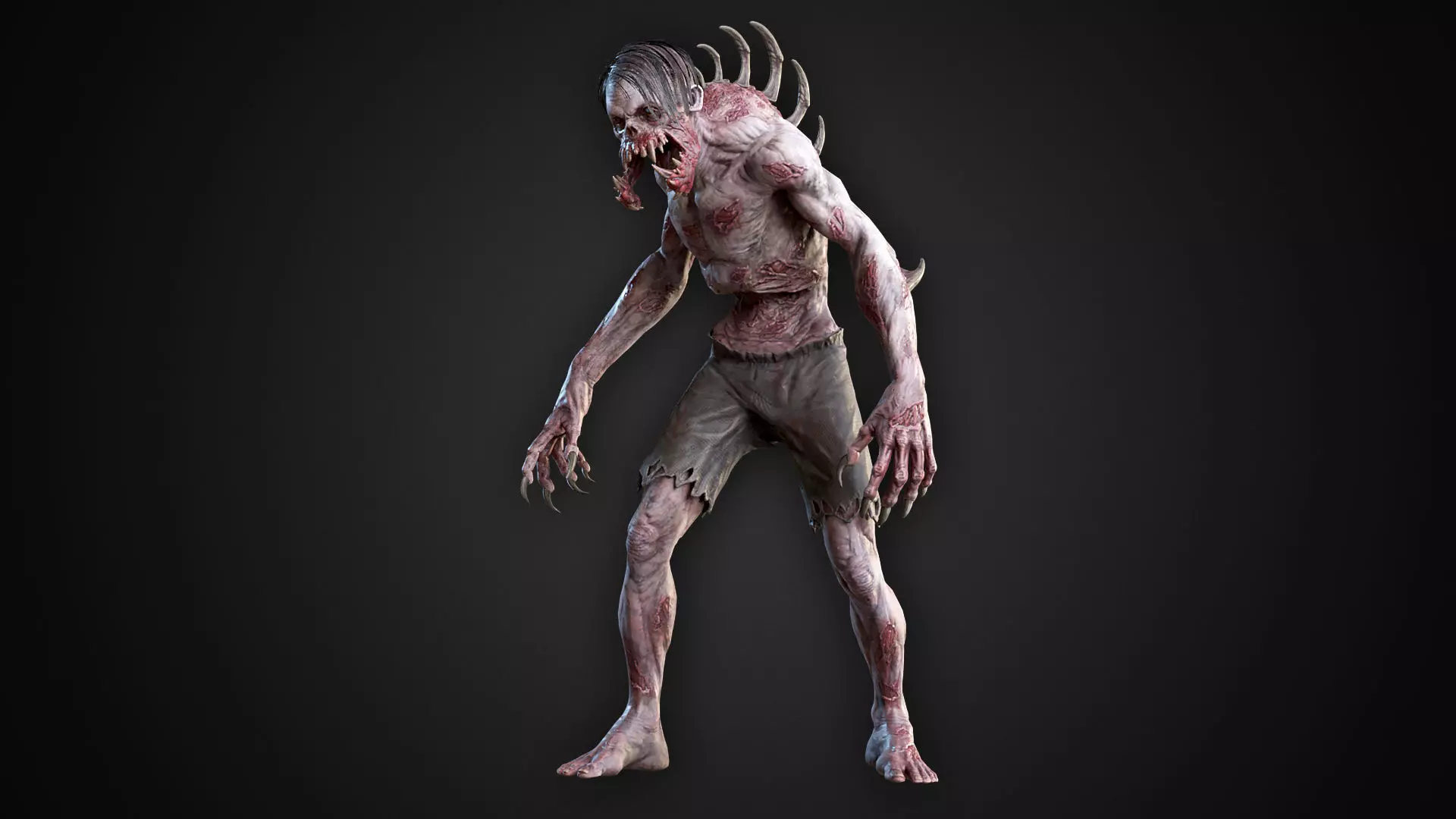 Humped Mutant Low-poly 3D model_0