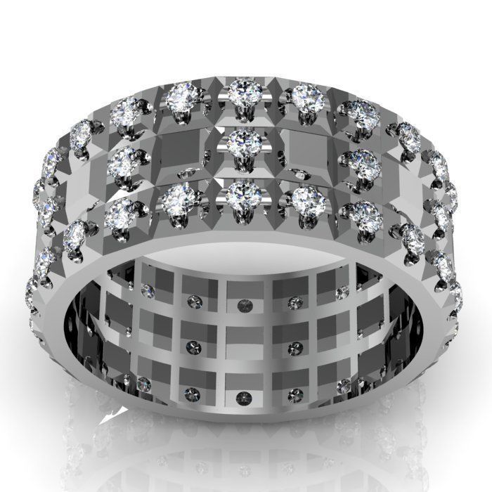 band ring 3D print model_3