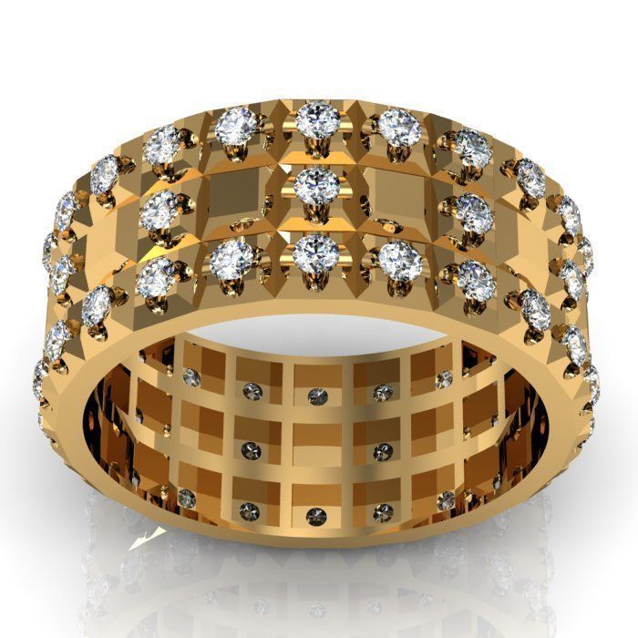 band ring 3D print model_2