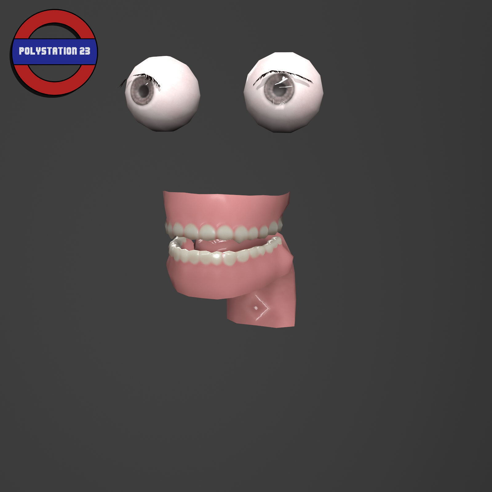 human anatomy male body stylized cartoon v1 Low-poly 3D model_13