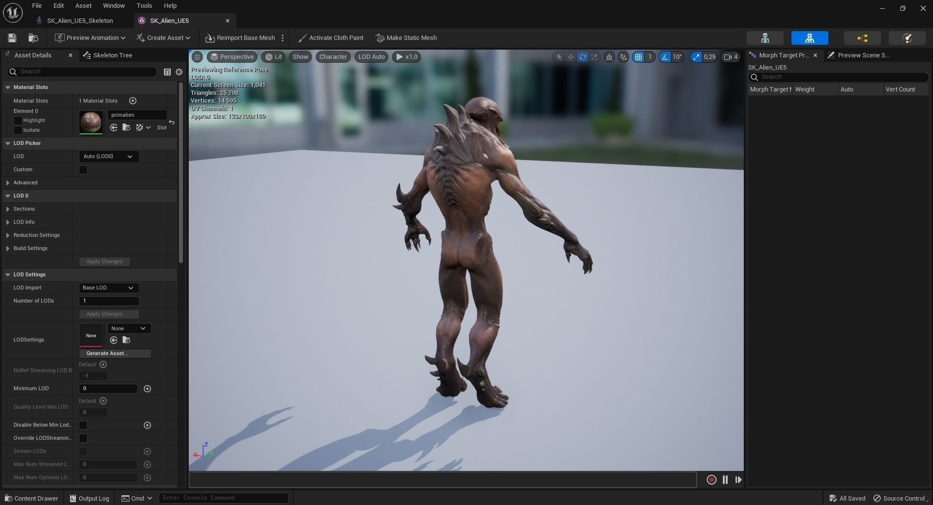 Wild Alien Low-poly 3D model_9