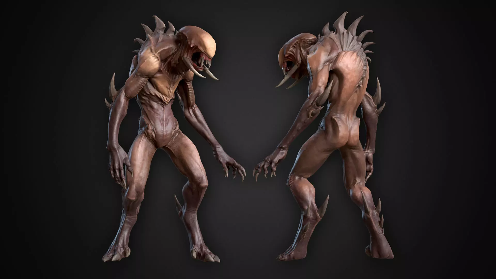 Wild Alien Low-poly 3D model_0