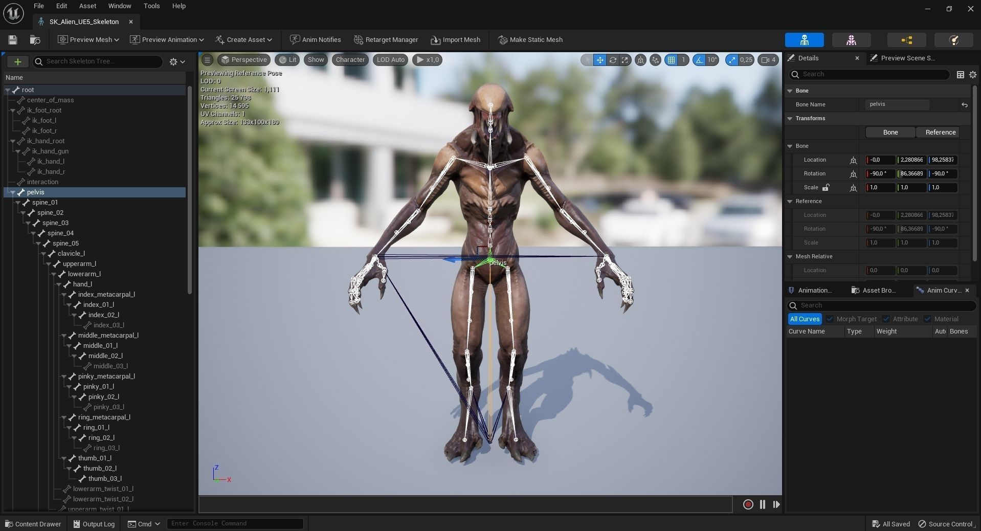Wild Alien Low-poly 3D model_10
