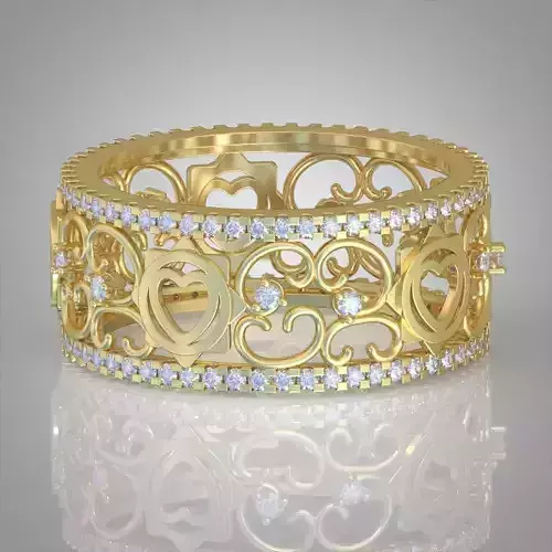 Diamond ring 0511 3D printable model