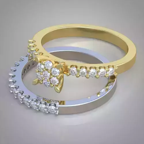 Diamond ring 0515 3D printable model12 Free 3D print model