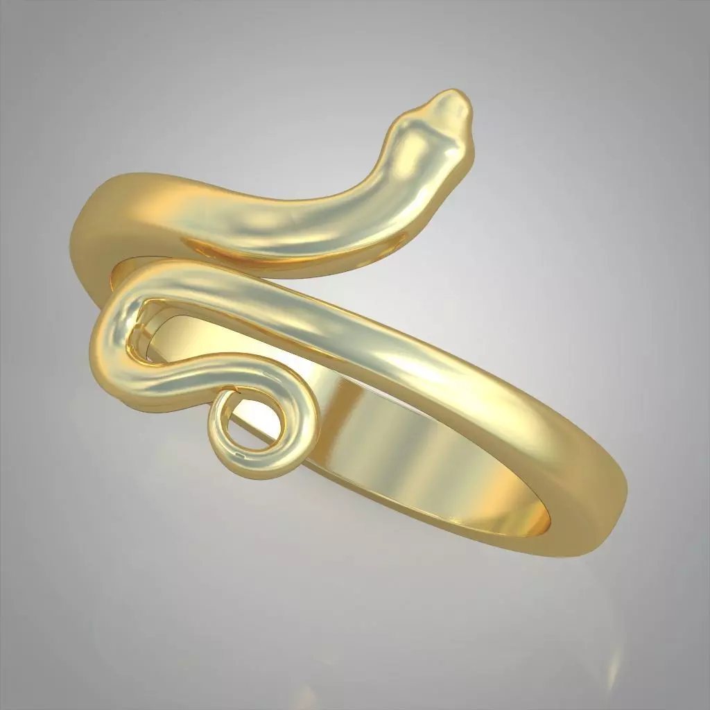 Snake ring 0516 3D printable model 3D print model_0