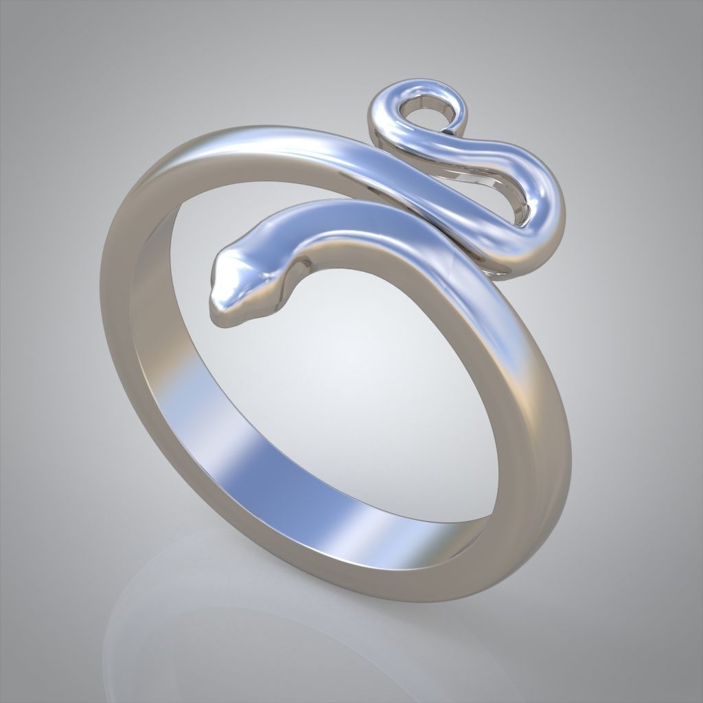 Snake ring 0516 3D printable model 3D print model_2