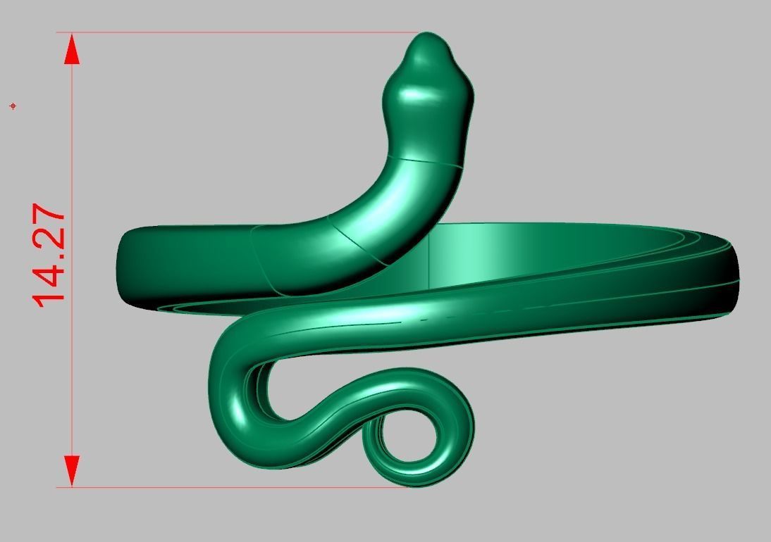 Snake ring 0516 3D printable model 3D print model_13
