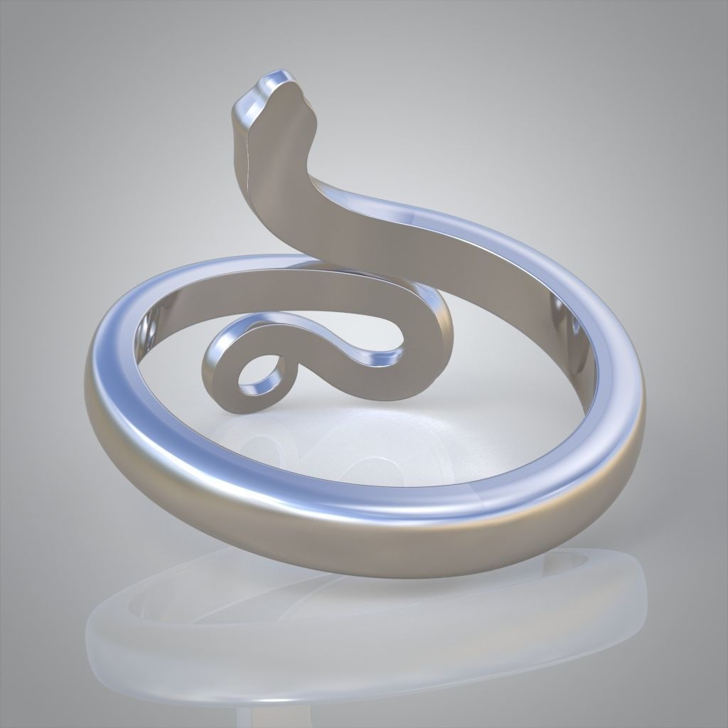 Snake ring 0516 3D printable model 3D print model_9