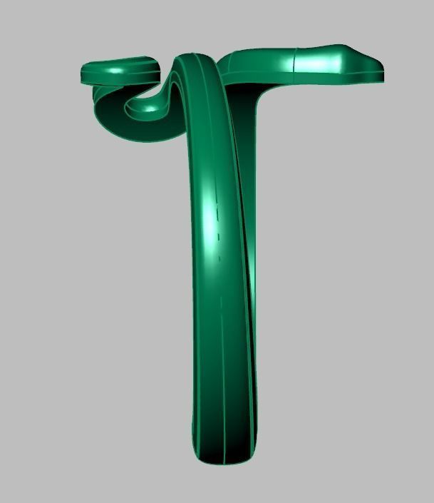 Snake ring 0516 3D printable model 3D print model_12