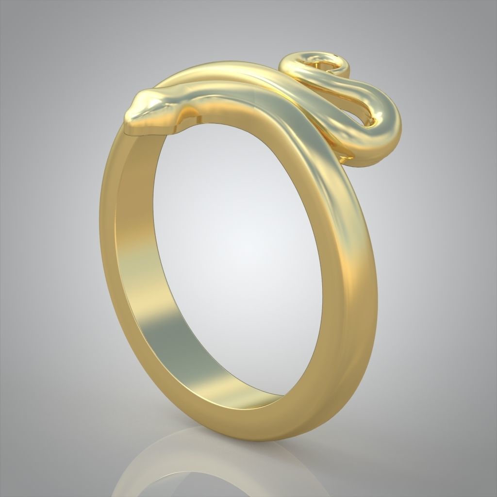 Snake ring 0516 3D printable model 3D print model_4