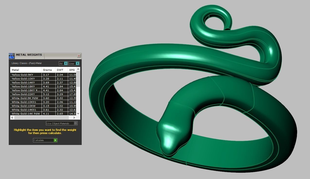 Snake ring 0516 3D printable model 3D print model_10