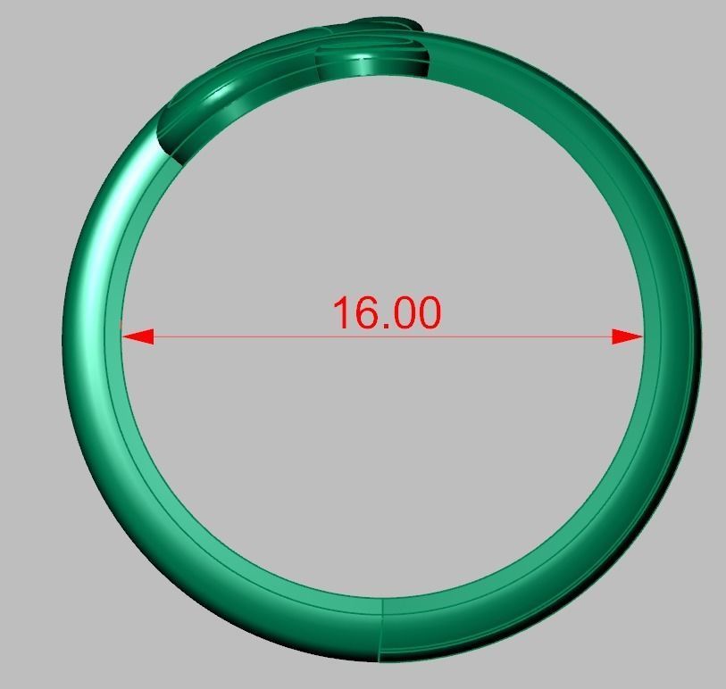 Snake ring 0516 3D printable model 3D print model_11