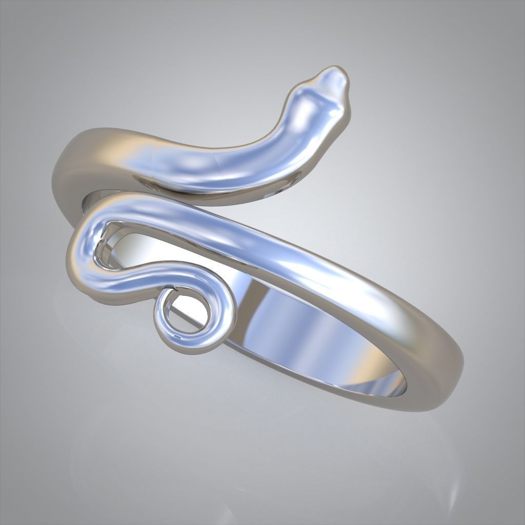 Snake ring 0516 3D printable model 3D print model_1
