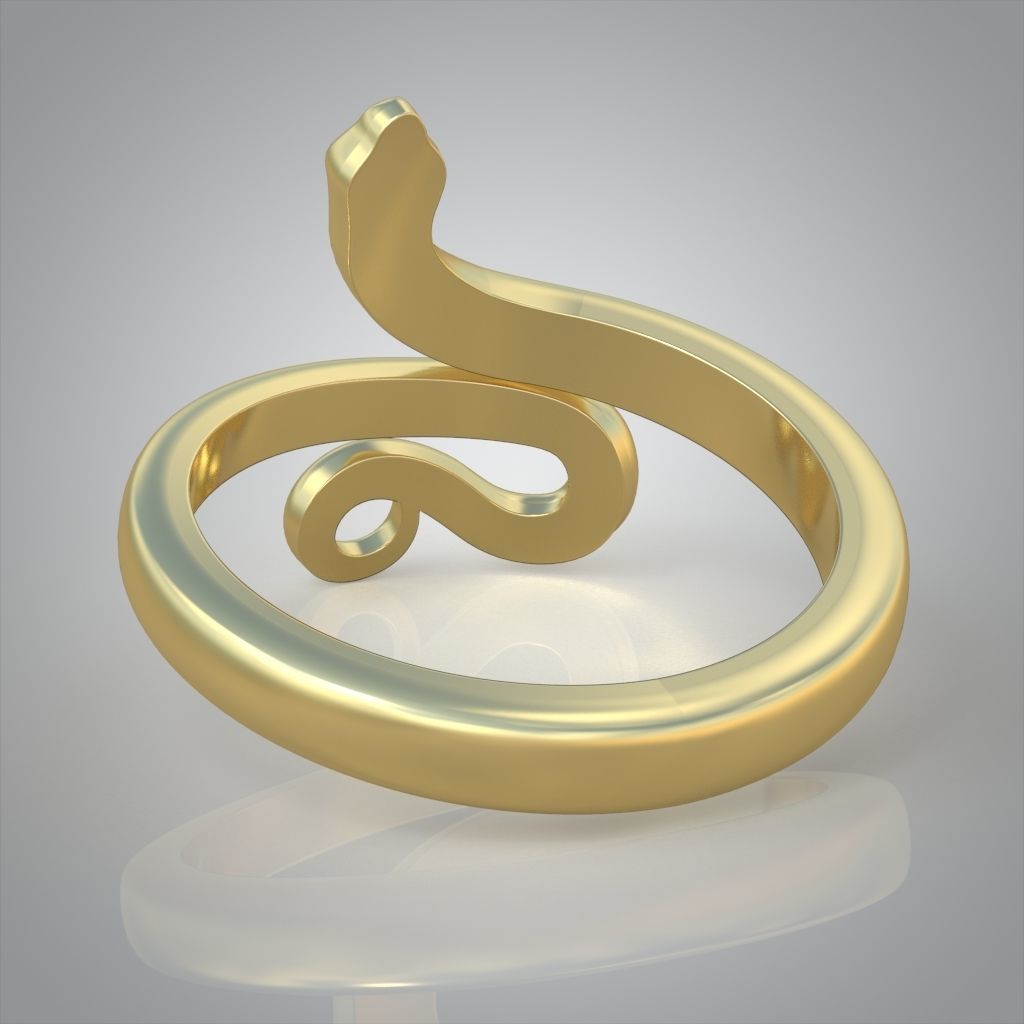 Snake ring 0516 3D printable model 3D print model_8