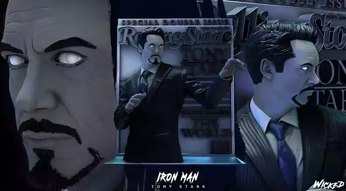 Wicked Tony Stark Wall Tested and ready for 3d printing 3D print model