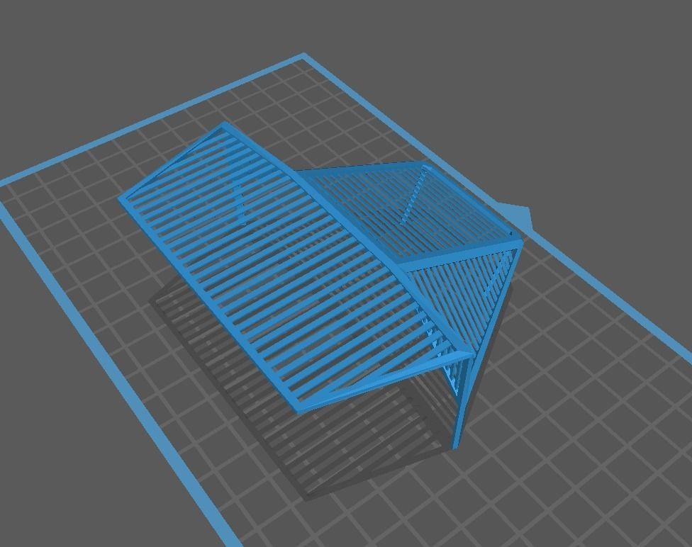 Slat Armor Cope Cage RPG cage for Turret 3D print model_4