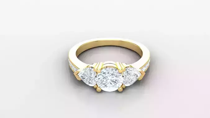 SLT 91 Solitaire Diamond Women Ring Version 2