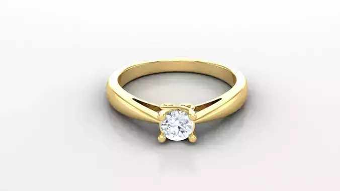 SLT 90 Solitaire Diamond Women Ring Version 2