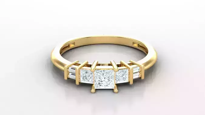 SLT 63 Solitaire Diamond Women Ring Version 2