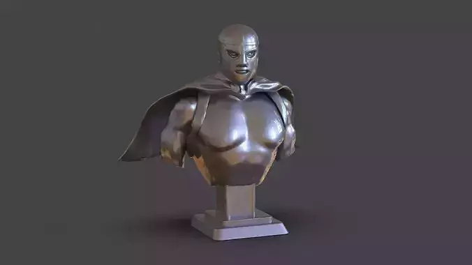 El Santo Bust 3D print model
