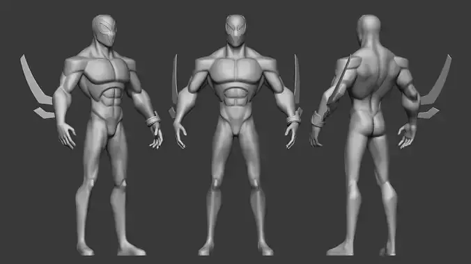 Spiderman 2099 Base Mesh