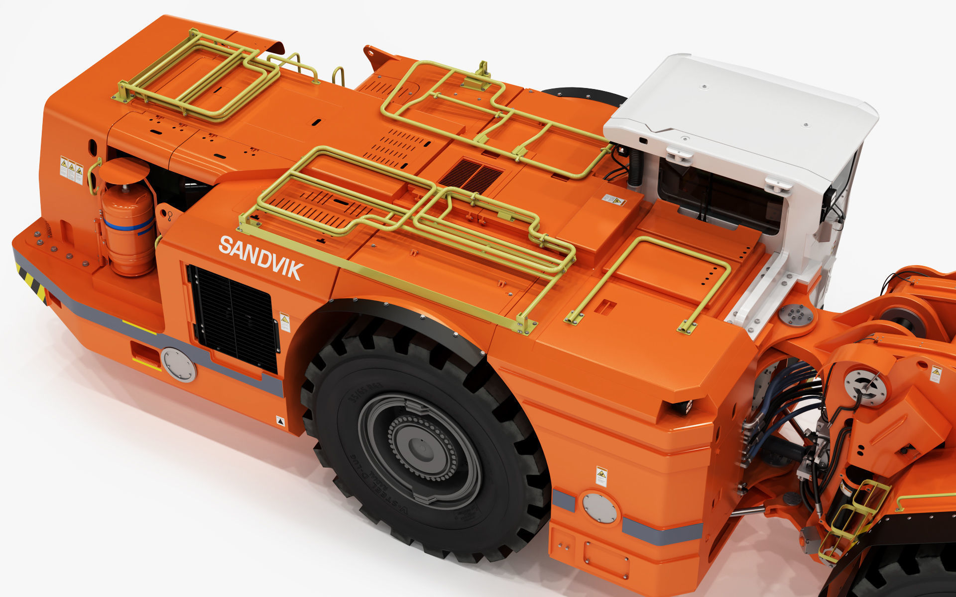 Underground Mining Loader LH621i 3D model_26
