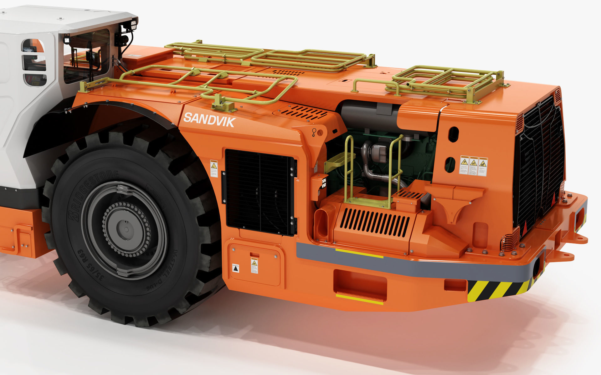Underground Mining Loader LH621i 3D model_23