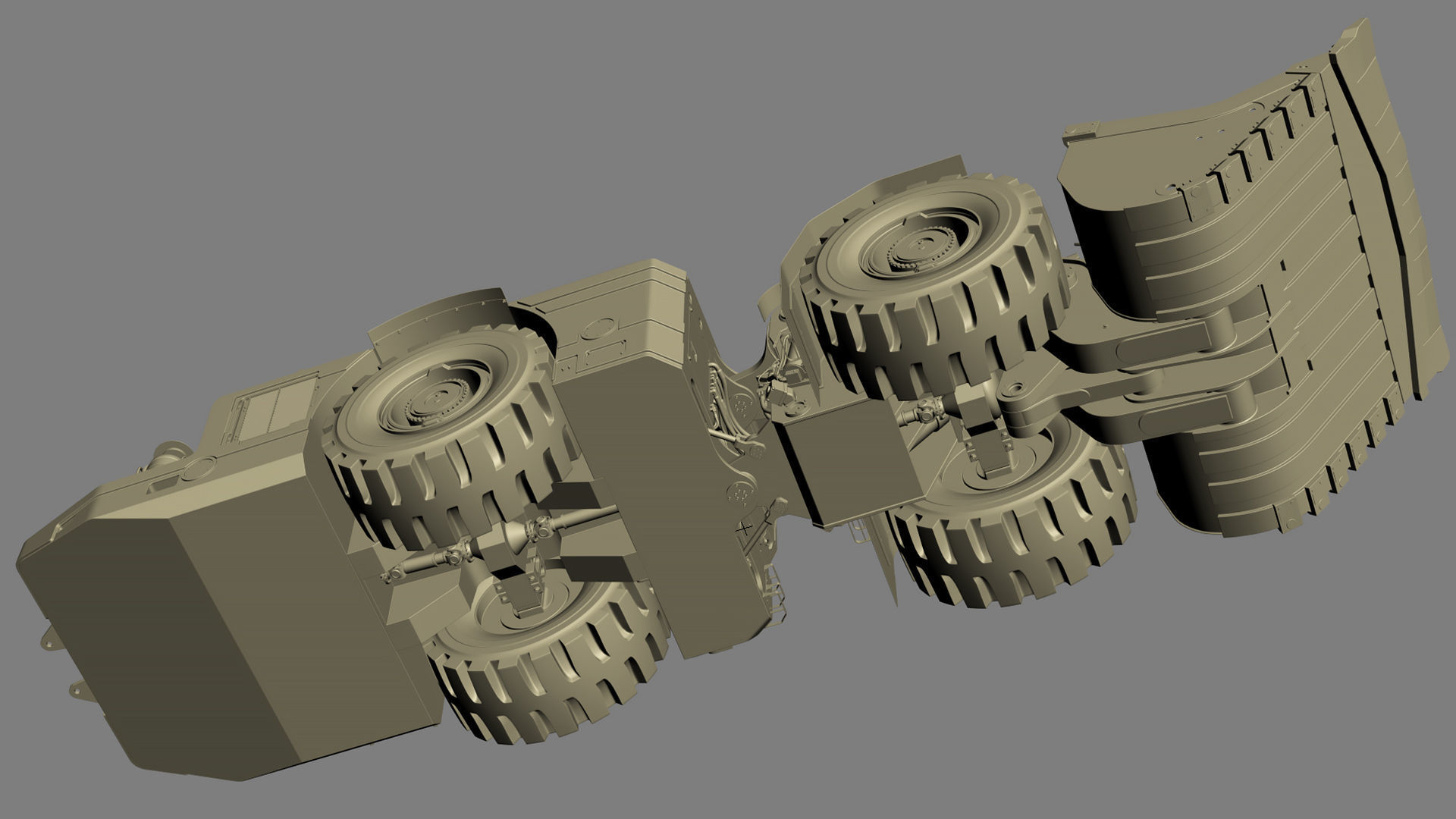 Underground Mining Loader LH621i 3D model_35