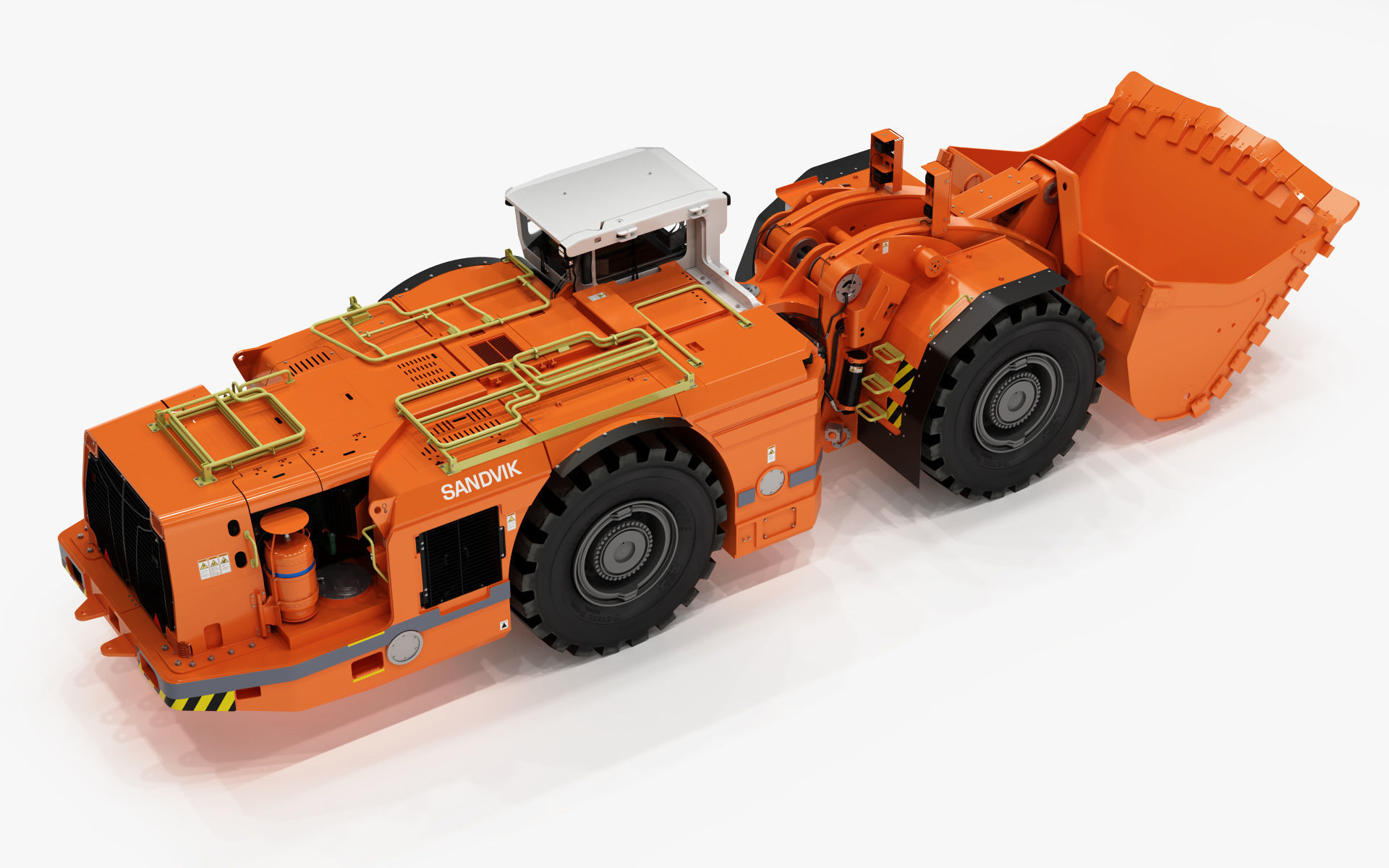 Underground Mining Loader LH621i 3D model_14