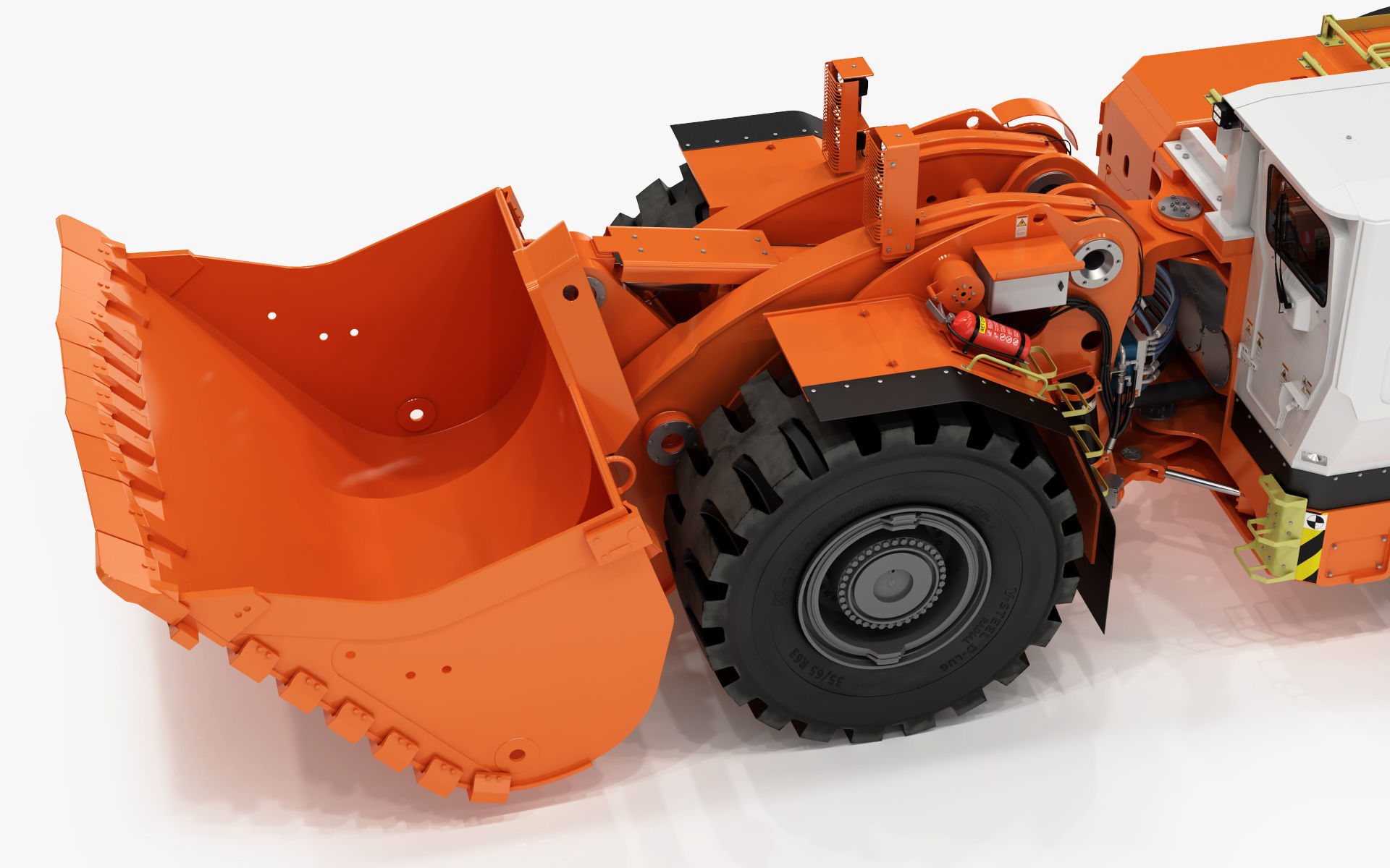 Underground Mining Loader LH621i 3D model_17