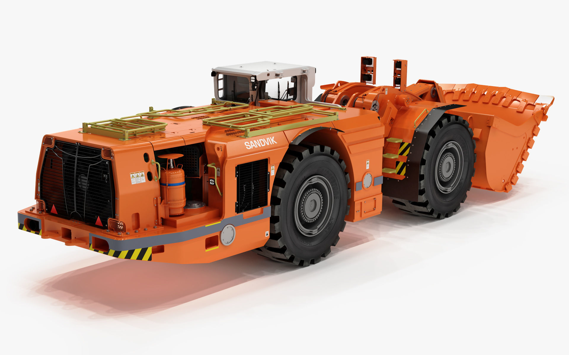 Underground Mining Loader LH621i 3D model_7